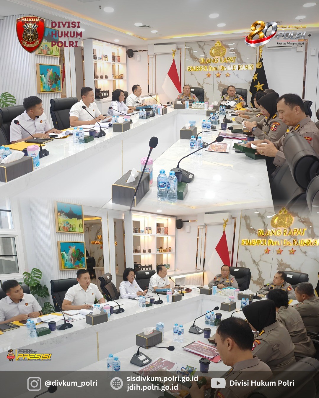 Rapat koordinasi hukum Divisi Hukum Polri
